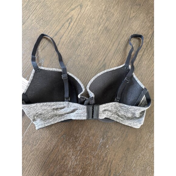 Auden size 32B Lightly Lined comfort wire Demi coverage Underwire Bra heathered - Picture 5 of 6